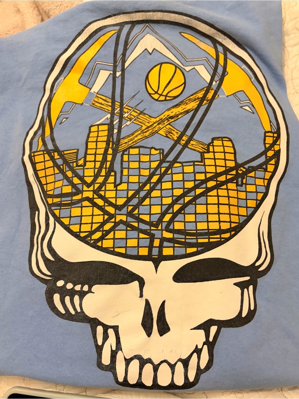 Light Blue, Nuggets Grated Dead Tee Yellow lg
